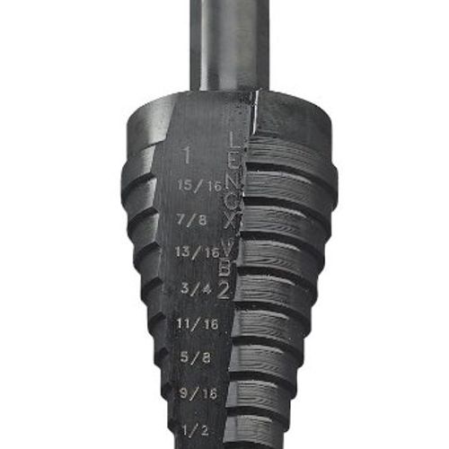1/4" to 3/4" Step Drill Bit w/ 3/8" Shank