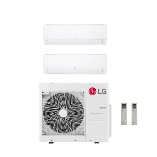 30,000 BTU, R-32, 20 SEER2 Ductless Two Zone Heat Pump Package (12+15)
