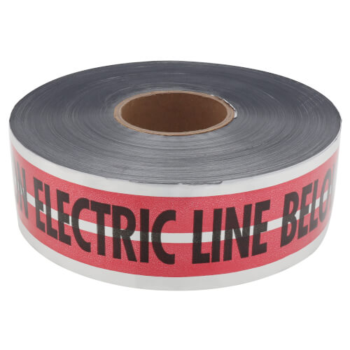 MAGNATEC "Caution Electric Line Below" Magnetic Tape (3" x 1000 Ft)