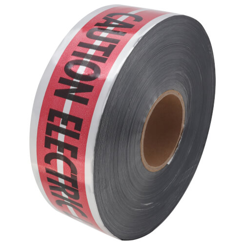 MAGNATEC "Caution Electric Line Below" Magnetic Tape (3" x 1000 Ft)