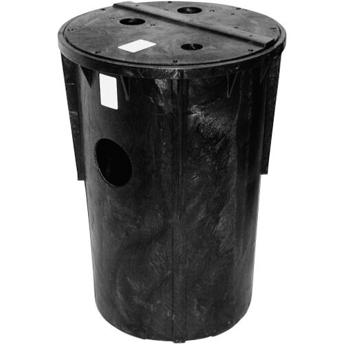 18" x 30" Simplex Poly-Foam Basin w/ Split Poly Cover, 2' Vent, 2" Discharge