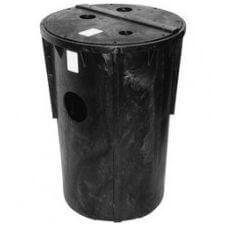 18" x 30" PSF Simplex Sewage Basin & Cover w/ 2" & 3" Vent, 2" Discharge