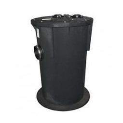 18" x 30" Simplex Poly-Foam Premium Sump Basin w/ Split Poly Cover, 2' Vent, 2" Discharge