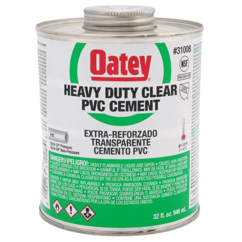 32 oz. Oateyweld Heavy Duty Solvent Cement (Clear)