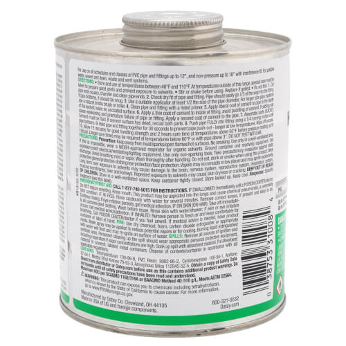 32 oz. Oateyweld Heavy Duty Solvent Cement (Clear)