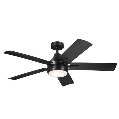 52" Tide Ceiling Fan (Satin Black)