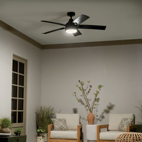 52" Tide Ceiling Fan (Satin Black) 12 52" Tide Ceiling Fan (Satin Black)