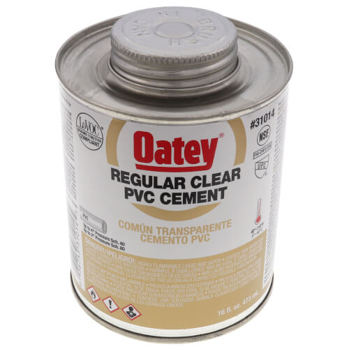16 oz. Solvent Cement PVC Pipe and Fittings (Clear)
