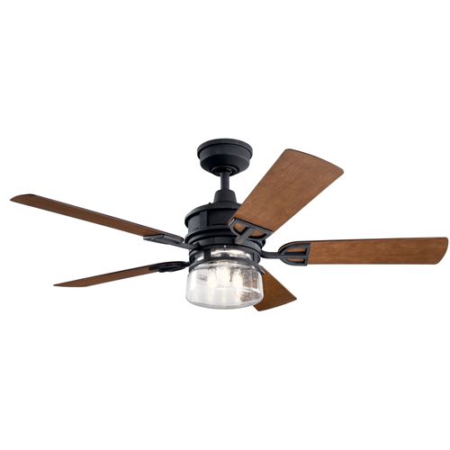 Lyndon Patio LED 3000K 52" Fan (Distressed Black)