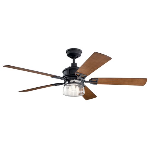 Lyndon Patio LED 3000K 60" Fan (Distressed Black)