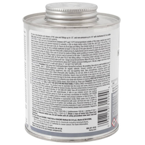 16 oz. Heavy Duty Medium Set PVC Cement (Gray)