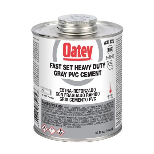 PVC Heavy Duty Gray Fast Set Cement (32 oz.)