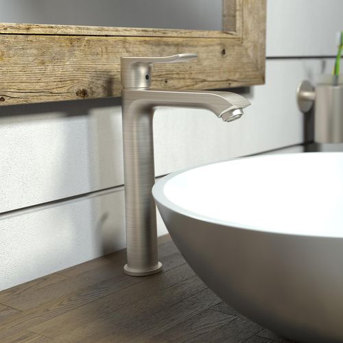Metris Single-Hole Bathroom Faucet 200 with Pop-Up Drain, 1.2 GPM (Brushed Nickel), 31183821 2 Metris Single-Hole Bathroom Faucet 200 with Pop-Up Drain, 1.2 GPM (Brushed Nickel), 31183821