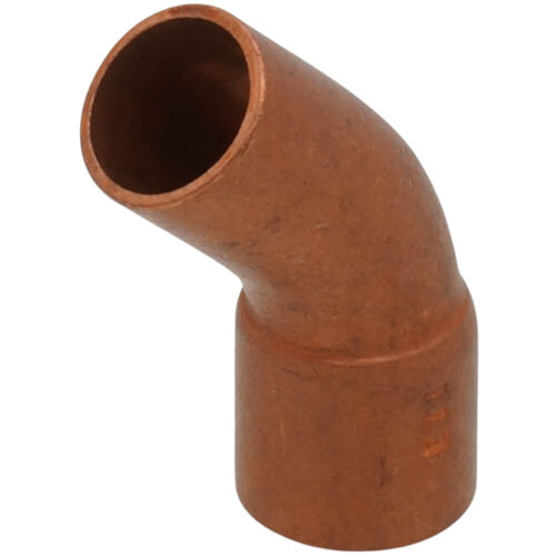 3/8" FTG x Copper 45Â° Street Elbow