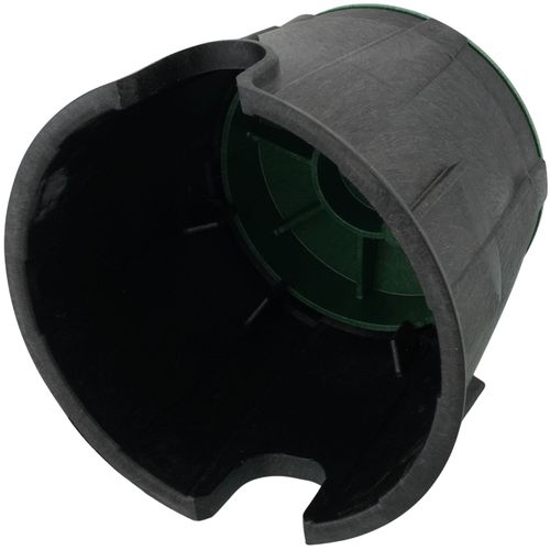 10" Round Pro-Spec Series Irrigation Control Valve Box (Black Box/Green Cover)
