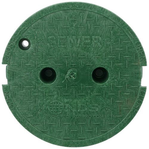 10" Round Pro-Spec Series Irrigation Control Valve Box (Black Box/Green Cover)
