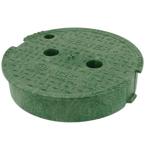 10" Round Pro-Spec Sewer Cover for 10" Valve Boxes (Green) 2 10" Round Pro-Spec Sewer Cover for 10" Valve Boxes (Green)