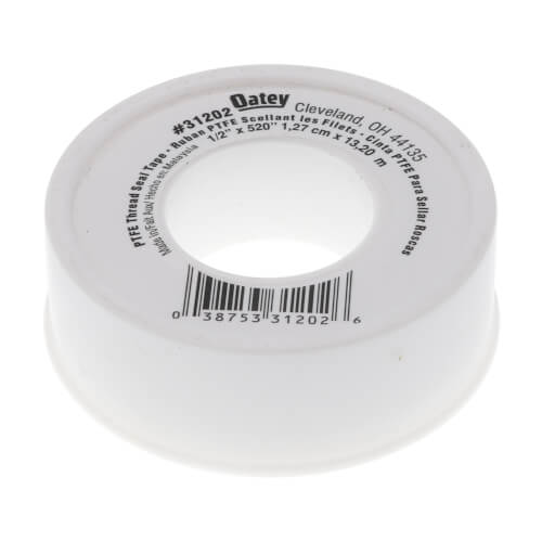 1/2" x 520" PTFE White Thread Seal Tape