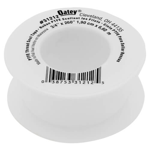 3/4" x 260" PTFE White Thread Seal Tape