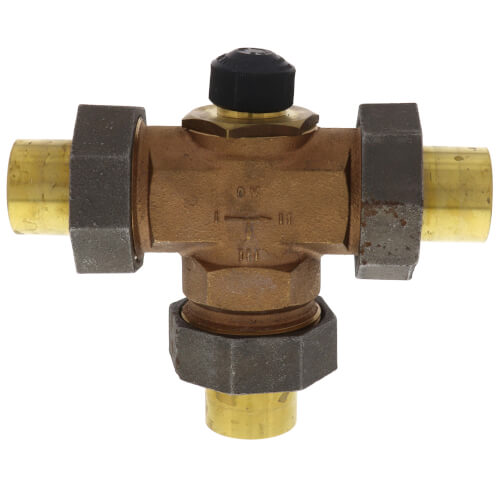 Three Way Diverting Valve, 1-1/4" Copper (Female)