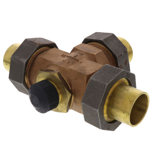 Three Way Diverting Valve, 1-1/4" Copper (Female)