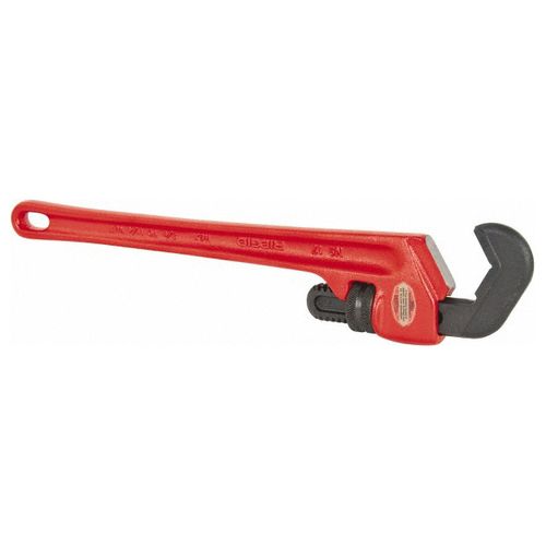 Straight Hex Pipe Wrench, 14-1/2" OAL, Steel