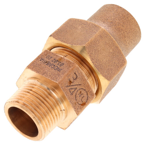 3/4" Flare x MNPT Coupling - T-4100NL (No Lead Bronze)