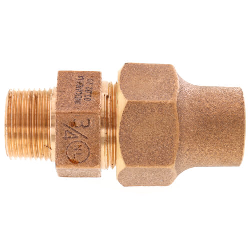 3/4" Flare x MNPT Coupling - T-4100NL (No Lead Bronze) 2 3/4" Flare x MNPT Coupling - T-4100NL (No Lead Bronze)