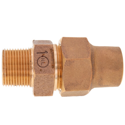1" Flare x MNPT Coupling - T-4100NL (No Lead Bronze) 2 1" Flare x MNPT Coupling - T-4100NL (No Lead Bronze)