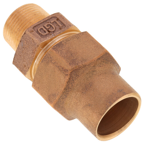 1" Flare x MNPT Coupling - T-4100NL (No Lead Bronze) 3 1" Flare x MNPT Coupling - T-4100NL (No Lead Bronze)
