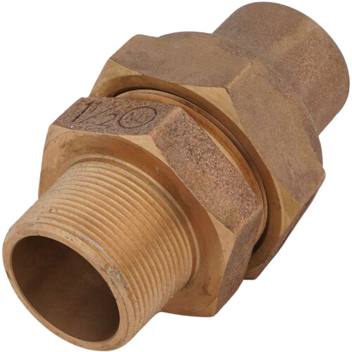 1-1/2" Flare x MNPT Coupling - T-4100NL (No Lead Bronze)