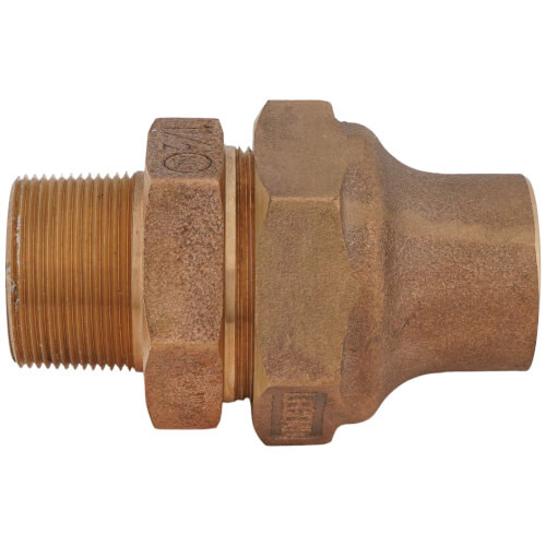 1-1/2" Flare x MNPT Coupling - T-4100NL (No Lead Bronze) 2 1-1/2" Flare x MNPT Coupling - T-4100NL (No Lead Bronze)