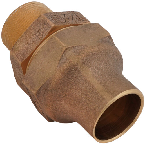 1-1/2" Flare x MNPT Coupling - T-4100NL (No Lead Bronze) 3 1-1/2" Flare x MNPT Coupling - T-4100NL (No Lead Bronze)