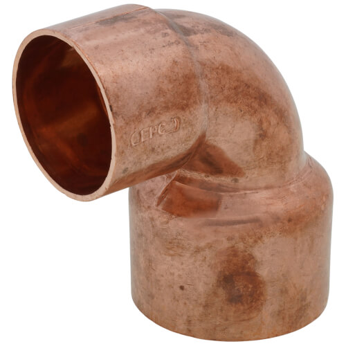 2" x 1-1/2" Copper 90° Elbow
