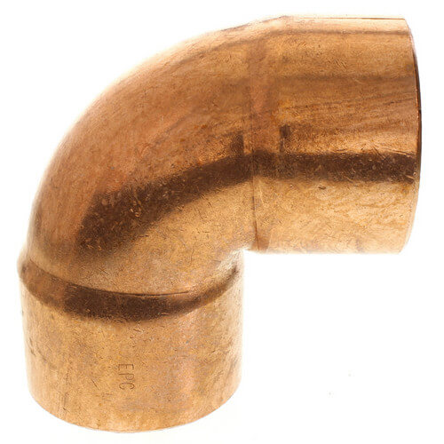 3-1/2" Copper 90° Elbow