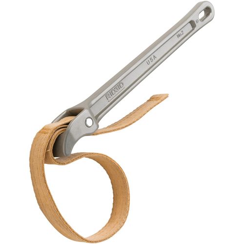 Aluminum Strap Wrench w/ 17" x 1-1/8" Strap, Max Pipe Capacity 2\