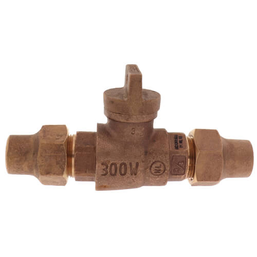 3/4" Flare x Flare Curb Stop - T-5200NL (No Lead Bronze)