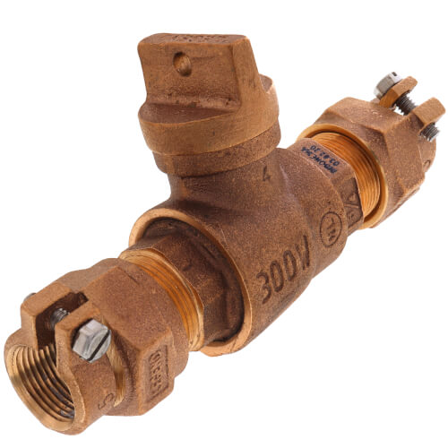3/4" Pack Joint (CTS) x Pack Joint (CTS) Curb Stop - T-5300NL (No Lead Bronze)