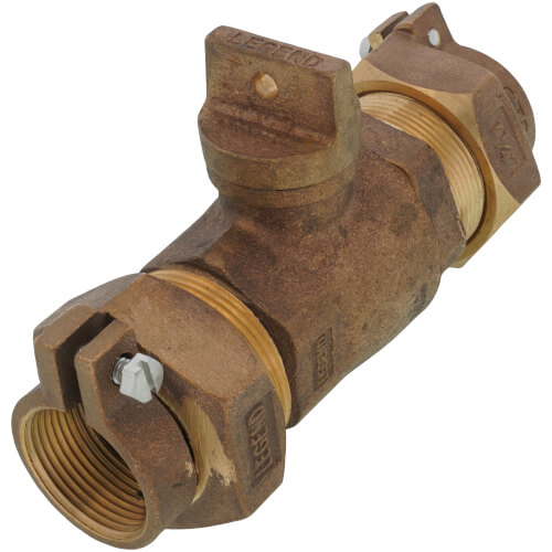 1-1/4" Pack Joint (CTS) x Pack Joint (CTS) Curb Stop - T-5300NL (No Lead Bronze)