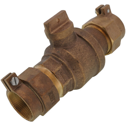 2" Pack Joint (CTS) x Pack Joint (CTS) Curb Stop - T-5300NL (No Lead Bronze)