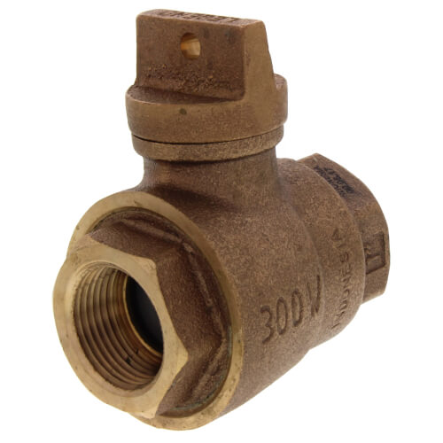 1" FNPT x FNPT Curb Stop T-5500NL (No Lead Bronze)
