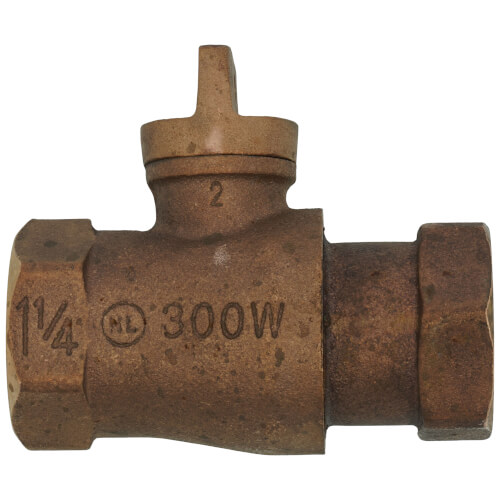 1-1/4" FNPT x FNPT Curb Stop T-5500NL (No Lead Bronze)