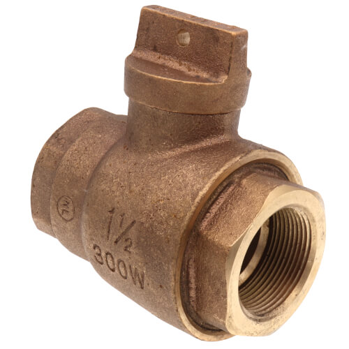 1-1/2" FNPT x FNPT Curb Stop - T-5500NL (No Lead Bronze)