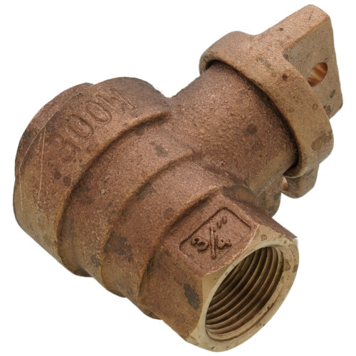 3/4" FNPT x FNPT Lock Wing Curb Stop Valve - T-5500LWNL (No Lead Bronze)