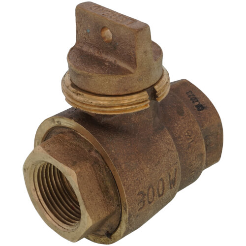 1" FNPT x FNPT Minneapolis Pattern Curb Stop - T-5500MPNL (No Lead Bronze)