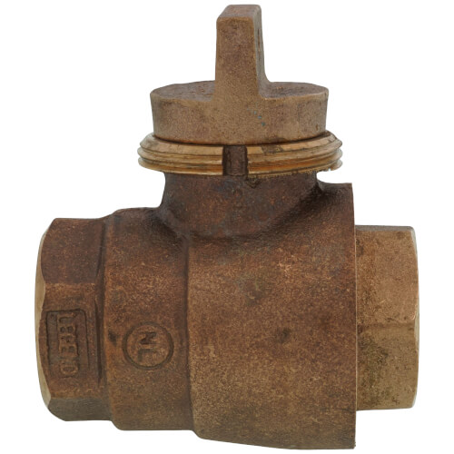 1" FNPT x FNPT Minneapolis Pattern Curb Stop - T-5500MPNL (No Lead Bronze)