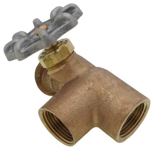 3/4" Combination Tee & Drain Valve w/ Aluminum Wheel - Plain Handle (FNPT x Hose x FNPT) 3 3/4" Combination Tee & Drain Valve w/ Aluminum Wheel - Plain Handle (FNPT x Hose x FNPT)