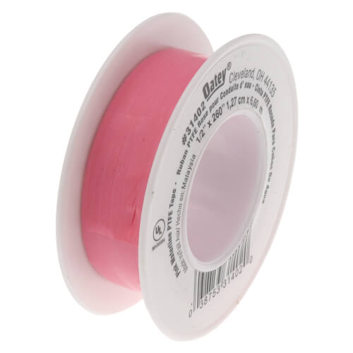 1/2" x 260" PTFE Pink Thread Seal Tape