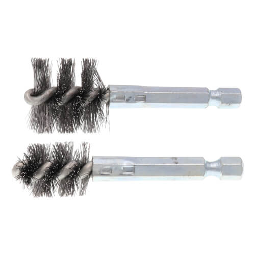 1/4" and 1/2" Copper Fitting Power Brush Pack