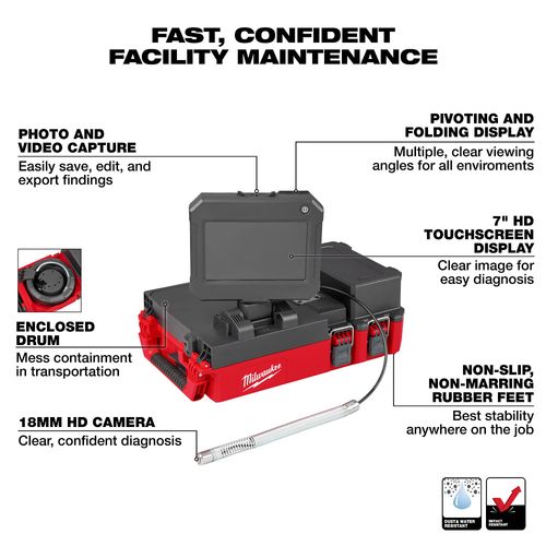 M12 75' Drain Camera w/ PACKOUT Compatibility 4 M12 75' Drain Camera w/ PACKOUT Compatibility